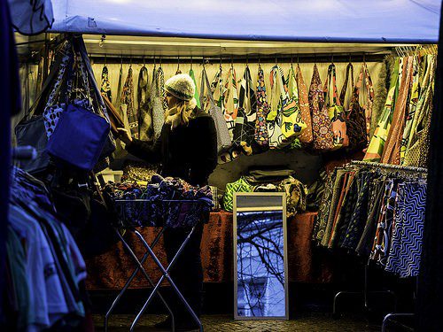 Woman and Bags by kohlmann.sascha verkaufsstand photo