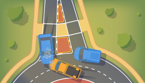 Auffahrunfall beim Verlassen eines Kreisverkehrs - Haftung