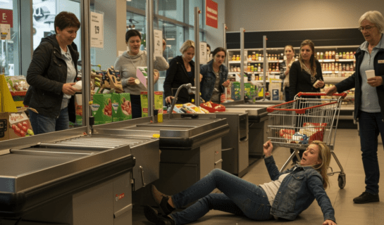 sturz-im-supermarkt Sturz im Kassenbereich eines Supermarktes – Schmerzensgeld