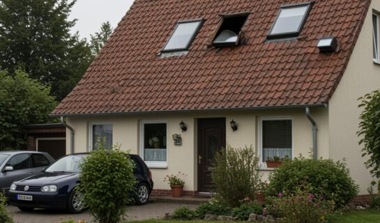 waschbaerenfamilie-dachschaden Einnistung Waschbärenfamilie im Dach eines Hauses – Haftung