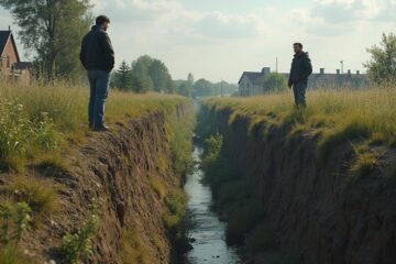 abwasserleitung-graben-76425 Über das Grundstück verlaufende Abwasserleitung des Nachbarn – Beseitigungsanspruch