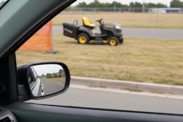 Schadensersatz Rasenmäher: Muss der Mäherführer fürs Autofenster haften?